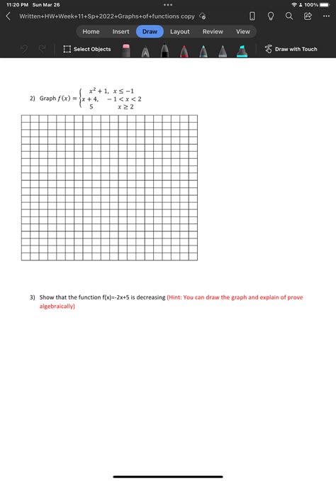 Answered X² 1 X ≤ 1 2 Graph F X {x X  Bartleby