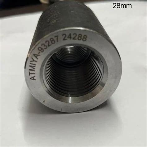 Mild Steel Mm Parallel Threaded Rebar Coupler For Construction At Rs