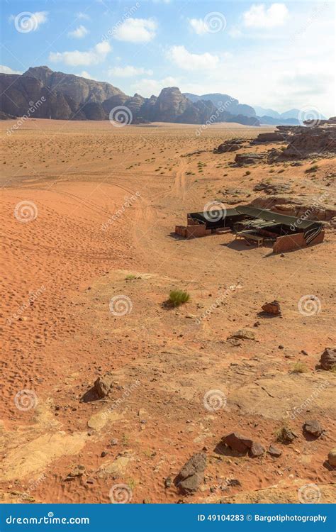 Tenda Beduina Nel Deserto Di Wadi Rum Immagine Stock Immagine Di