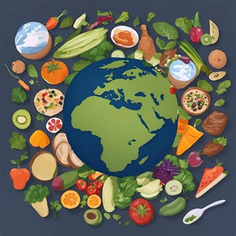 D A Mundial Del Veganismo Verde Y Compasivo Foto Premium