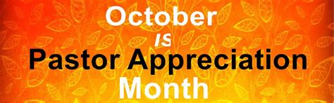 Pastor Appreciation Month Faith Harvest Church