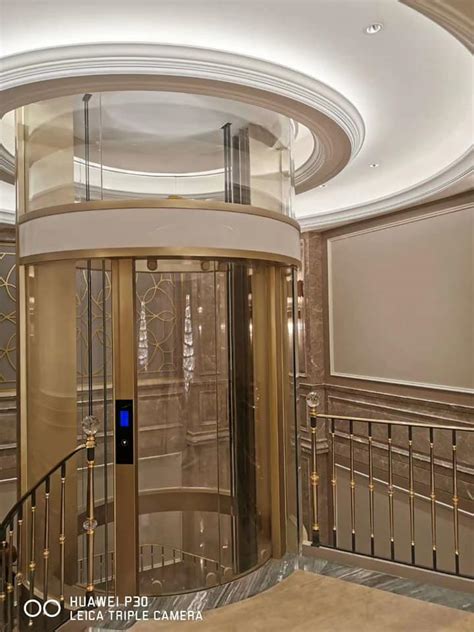 Jual Lift Panoramic Circular Glass Elevator Merk Fuji Hitech Fuji