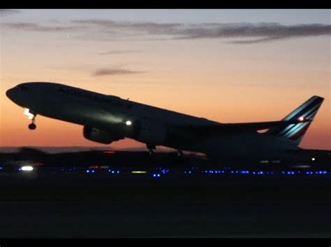 Air France Boeing Sunset Departure Dtw Youtube