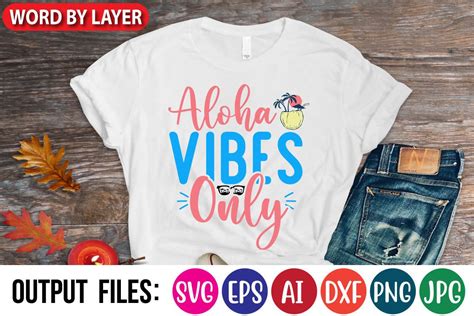 Aloha Vibes Only Svg Design Graphic By Retro Gallery · Creative Fabrica