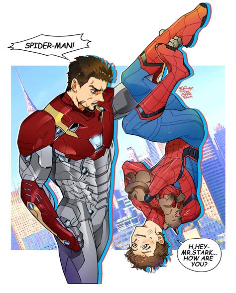 Spider Man Tony Stark Iron Man And Peter Parker Marvel And More