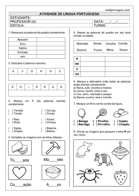 Atividades De Ortografia Para O 3º Ano Fundamental Tudo 57 OFF