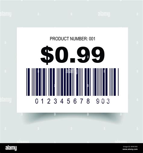 Price Tag Barcode Label Set Stock Vector Image Art Alamy