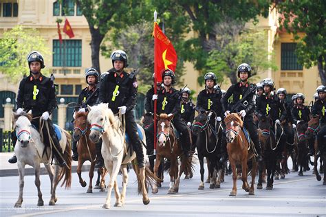 Regulations on uniforms of some units of the People's Police in Vietnam in Hanoi, Vietnam