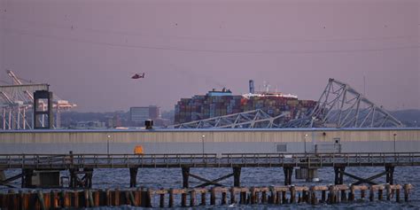 Effondrement d un pont à Baltimore des véhicules détectés sous l eau