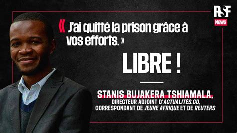 Le Journaliste Stanis Bujakera Tout Juste Lib R De Prison T Moigne En