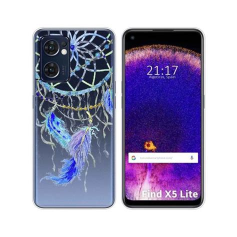 Funda Silicona Transparente Para Oppo Find X Lite G Dise O Plumas Con