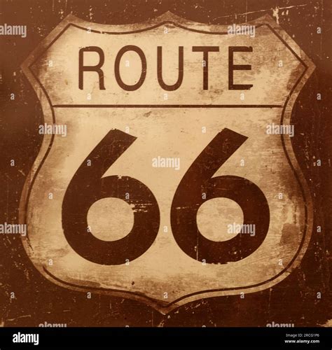 Route 66 sign Stock Photo - Alamy