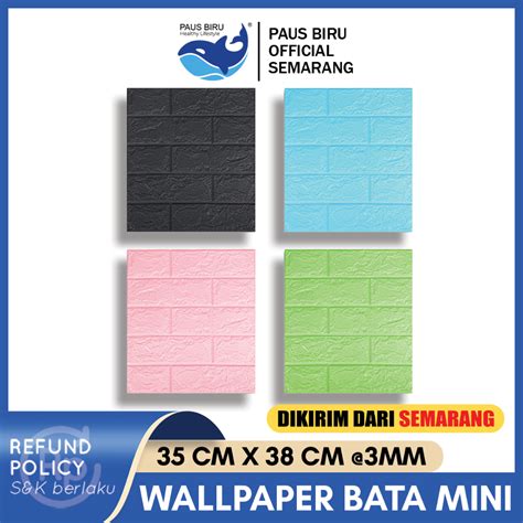 Jual Paus Biru Wallpaper Dinding D Foam X Cm Wall Paper