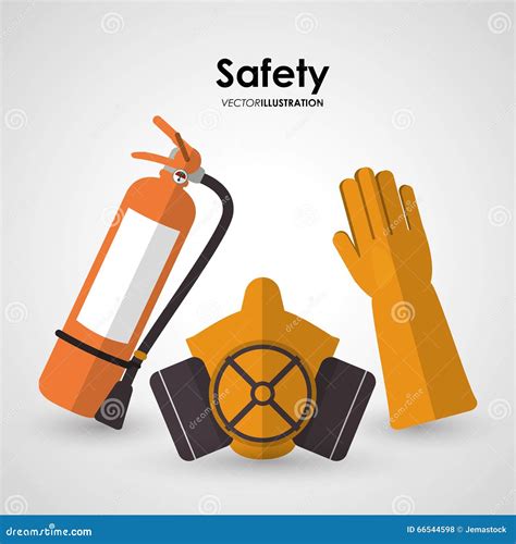 Safety at work icon design stock vector. Illustration of labor - 66544598