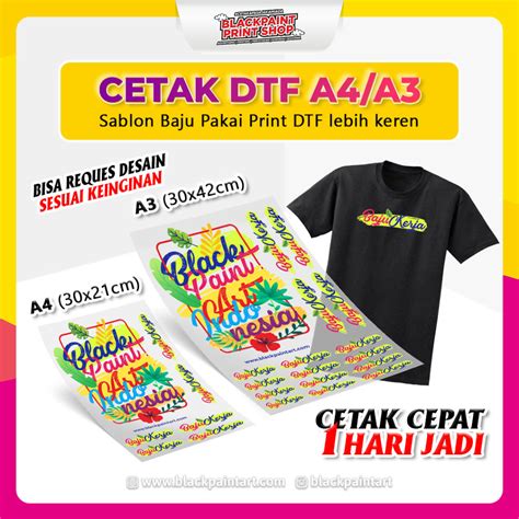 Jual Cetak Dtf Sablon Dtf Print Dtf Meteran Dtf Sablon Baju