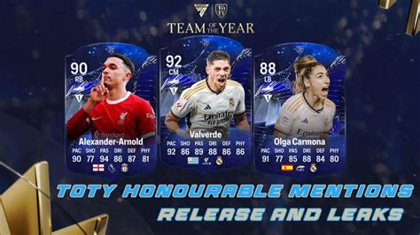 EA FC 24 TOTY Honourable Mentions Leaks And Release Date