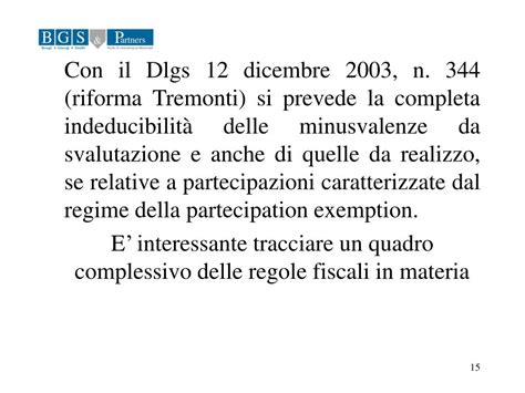 Ppt Participation Exemption E Capital Gain Schede Di Sintesi