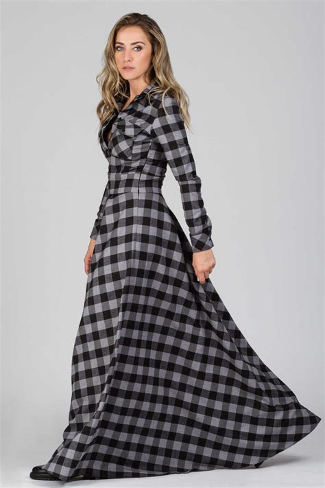 Maxi Plaid Dress Allseams