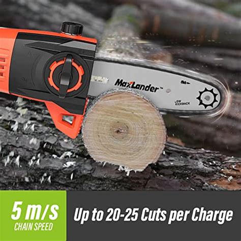 Maxlander 8 Inch Cordless Pole Saw 20v Power Pole Chainsaw For Tree Trimming Telescoping