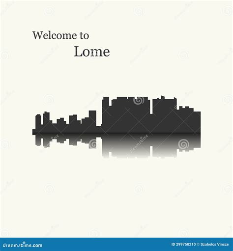 Lome, Togo City Silhouette Vector Illustration | CartoonDealer.com