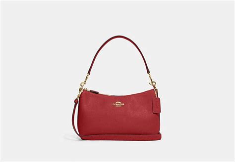 Coach Clara Shoulder Bag In Red Lyst