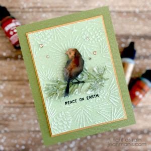 Tim Holtz Mixed Media Holiday Card Right As Rain