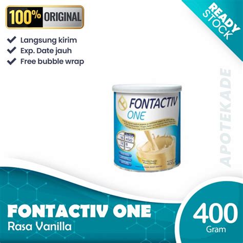 Jual Fontactiv One Rasa Vanila 400g Shopee Indonesia