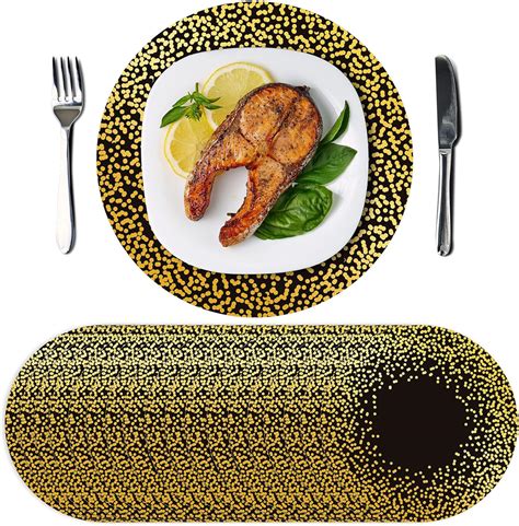 Yeaqee 100 Pcs 14 Christmas Paper Placemats Disposable