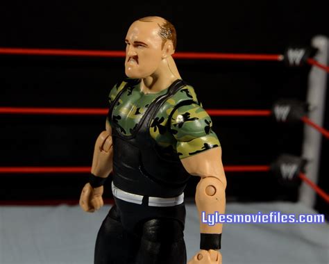 Sgt. Slaughter WWE Hall of Fame figure – close up right side | Lyles Movie Files