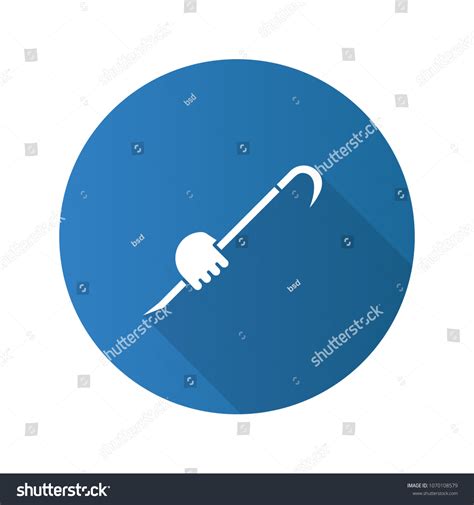 Hand Holding Crowbar Flat Linear Long Stock Vector Royalty Free