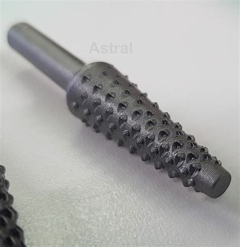 5pc Rotary Burr Rasp Set 6mm Shank Carbon Steel Ball Oval Cones