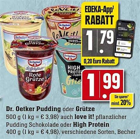 Dr Oetker Pudding Oder Grütze Auch Love It Oder High Protein Angebot