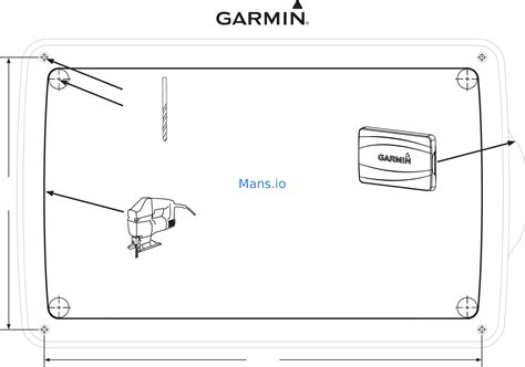 Garmin Gpsmap Xs Series Flush Mount Template