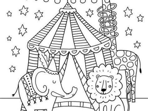 Free Printable Circus Coloring Pages