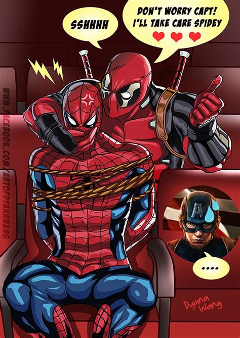 My Deadpool And Spidey Comic Version For Double Meme Done Deadpool Spiderman Spideypool