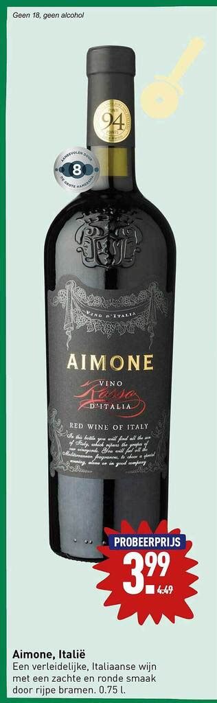 Aimone Vino Rosso D Italia Aanbieding Bij ALDI