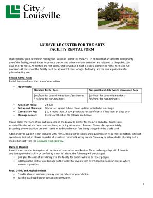 Fillable Online Facility Rental Proposal Form Cerritos Center For The