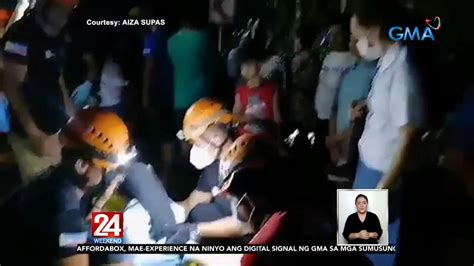 2 Madre Sugatan Matapos Mahulog Sa Kanal Ang Sinasakyang Van 24 Oras