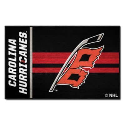 Fanmats Carolina Hurricanes Black In Round Hockey Puck Mat