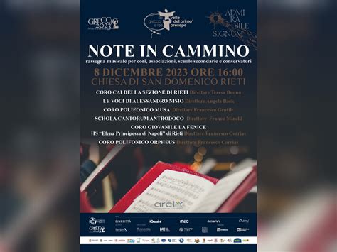 Venerd Dicembre Concerto Note In Cammino Per La Valle Del Primo