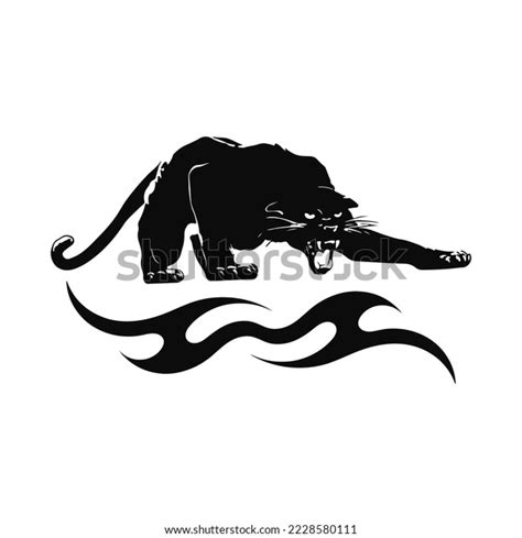 Black Panther Silhouette Vector Illustration Stock Vector (Royalty Free ...