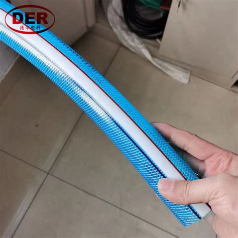 PVC Poly Braided Plastic Fiber Reinforced Water Hose Pipe Tube PVC