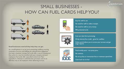 Small Businesses How Can Fuel Cards Help You Cambrian Fuelcard