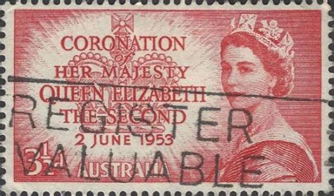 Australia Queen Elizabeth Ii Coronation Red D On Ebid