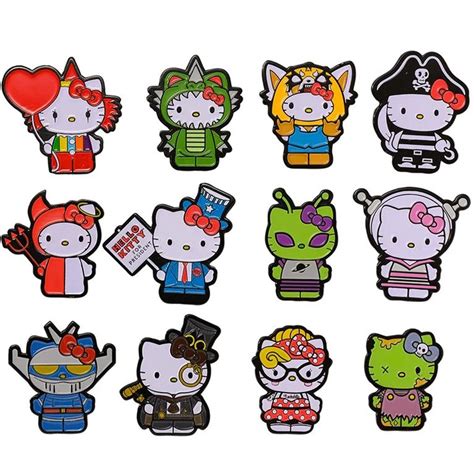 Sanrio Hello Kitty Time To Shine Enamel Pins Series Random 4 Pack