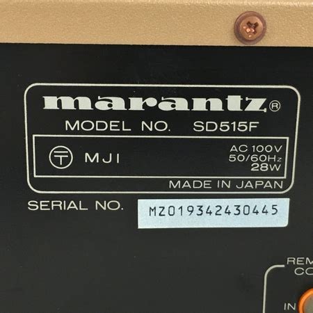 全体的に状態が悪いmarantz SD515 カセットデッキ マランツ ジャンクY7019199の落札情報詳細 ヤフオク落札価格検索