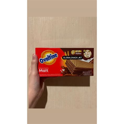 Jual Nissin Ovaltine Wafer Chocolate Malt Shopee Indonesia