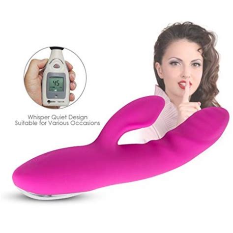 Rabbit Vibrator Rechargable G Spot Clitoris Stimulator Waterproof Dildo Body Safe Silicone
