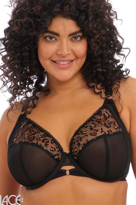 Elomi Namrah Decolleté Beha G M cup BLACK Lace Lingerie nl