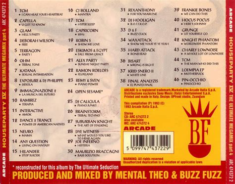 Various House Party IV The Ultimate Megamix Part IV CD